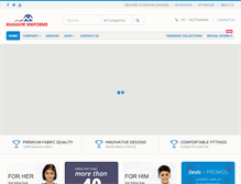 Tablet Screenshot of mahaviruniforms.com